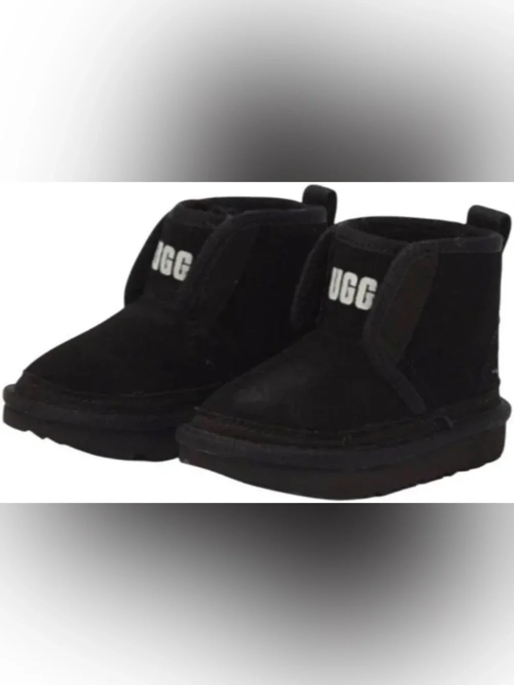 UGG Toddler Neumel EZ-Fit Suede Boots Black - Size 10